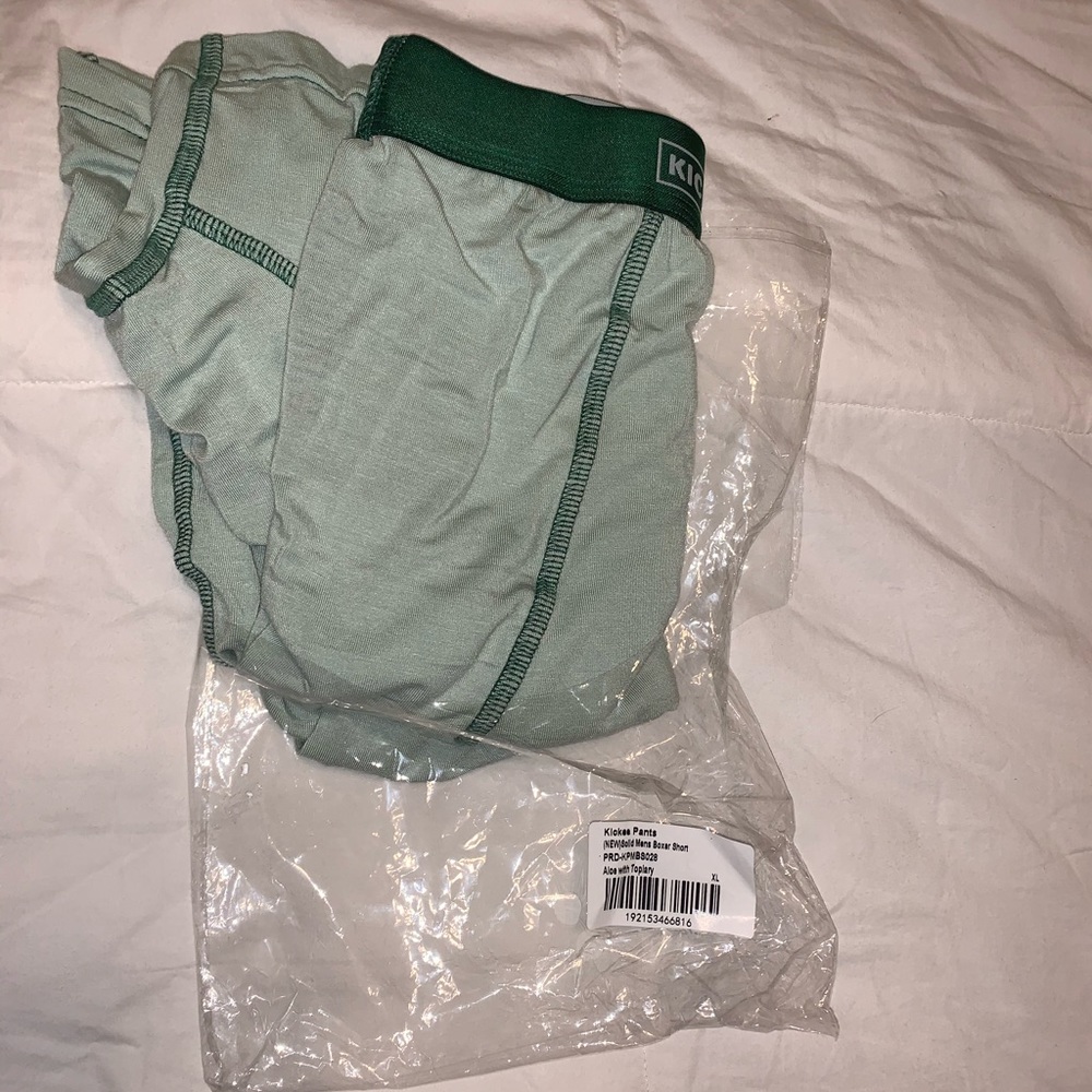 Kickee pants men’s boxer short XL aloe
